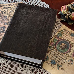 Practical Magic Book of Shadows – Handmade Grimoire Replica – Custom Pages & Binding – 1300 Blank Pages - removable pages - wicca