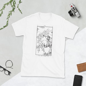 Ninth gate LCF engraving t-shirt unisex - cotton white - 9th engraving LCF - Ninth Gates to the kingdom of shadows replica