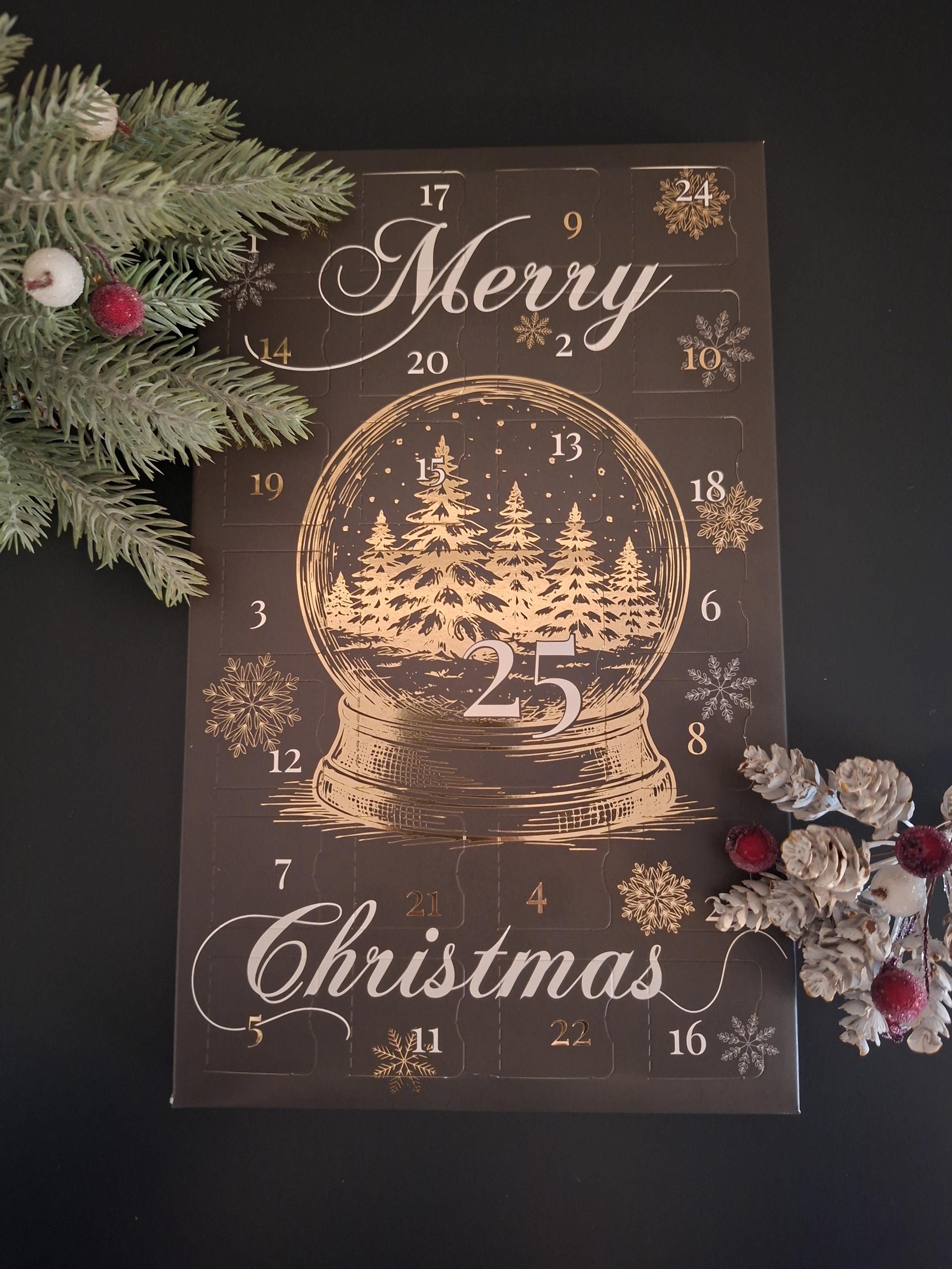 Christmas Wax Melt Advent Calendar (Snow Globe) - 25 Festive Scented Melts