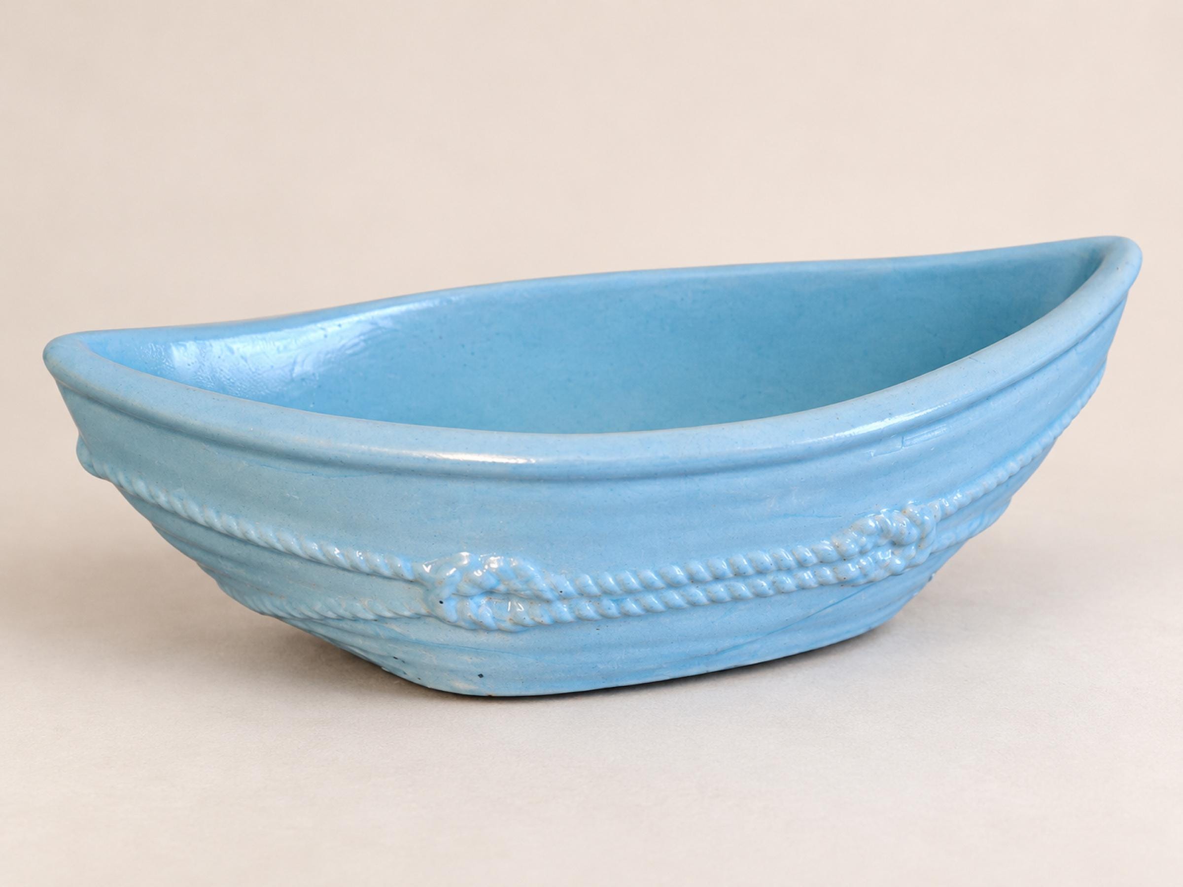 Handmade Jesmonite Boat Bowl, 17cm Trinket Dish, Custom Colours (Scotland)