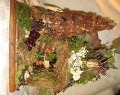 Hada m&aacute;gica casa, Fairy Cottage, casa de mu&ntilde;ecas de hadas, hadas bosque casa