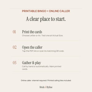 Halloween Bingo Printable, 24 Illustrated Cards with Automatic Online Caller image 3