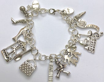 Mary Poppins Themed Story Telling Charm Bracelet