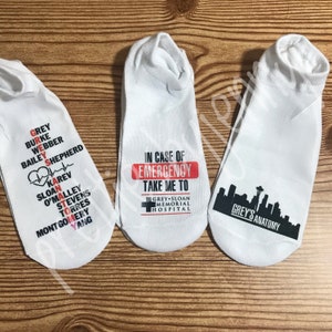 Set of Greys Grey’s Anatomy Lowcut Socks Women