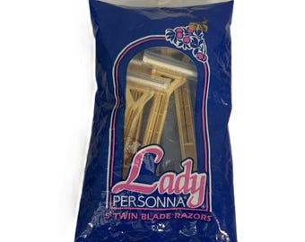 Lady Personna NEW Vintage Twin Blade Razors Package of 5 USA Made