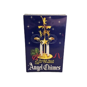 Vintage Swedish Angel Party Chimes Brass Christmas Candle Holder Original Sealed