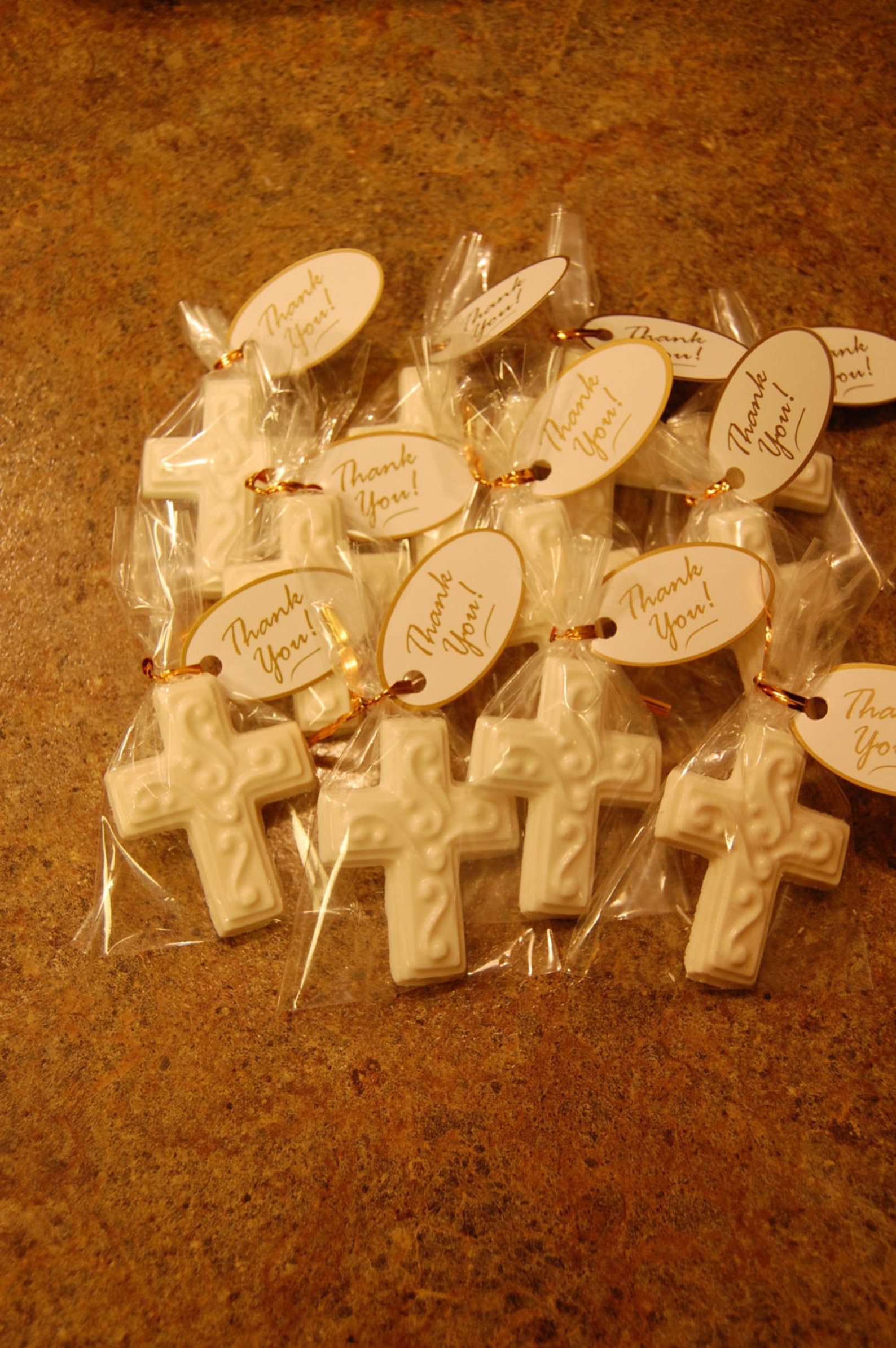 Communion Baptism Confirmation Chocolate Cross Favors 12 Etsy