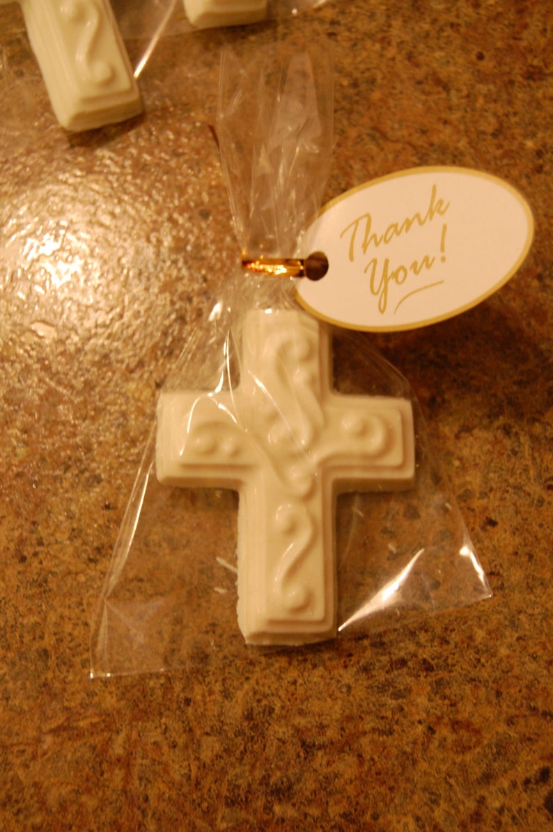Communion Baptism Confirmation Chocolate Cross Favors 12 Etsy