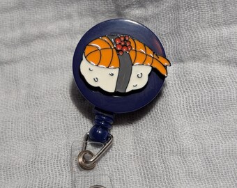 Sushi Badge Reel Alligator Clip