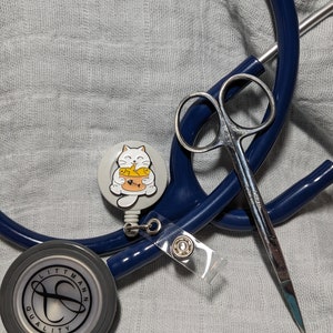 Cat Badge Reel - Fun Badge Reel - Cute Badge Reel Belt Clip