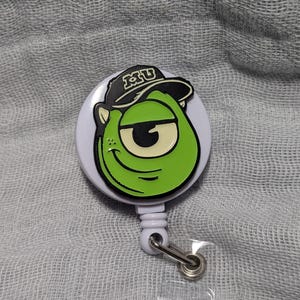 Monster Badge Reel - Mike Badge Reel Alligator Clip