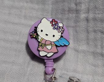 HK Angel Badge Reel Alligator Clip