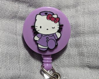 HK Nurse Badge Reel Alligator Clip
