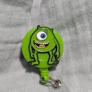 Monster Badge Reel - Cartoon Badge Reel Alligator Clip