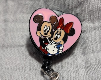Mouse Badge Reel Alligator Clip