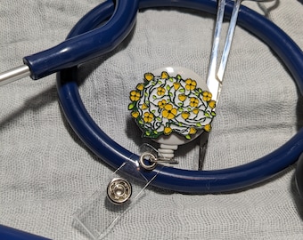 Brain Badge Reel Belt Clip