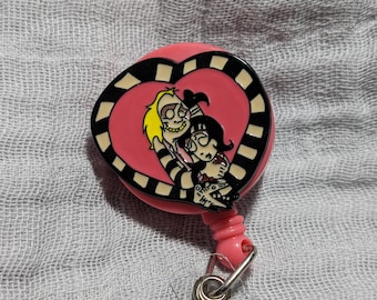 Beetlejuice Badge Reel Alligator Clip