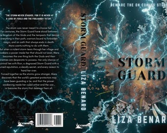 Premade Illustrated Book Cover - Storm (Digital File)