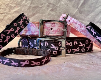 Breast Cancer Awareness Ribbon Hondenhalsband - Cat Breakaway Collar
