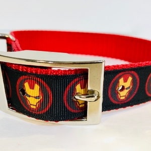 Collar para perros Ironman: collar de nailon con cierre de seguridad para gatos