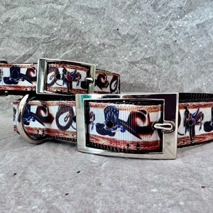 Western Dog Collar: Cowboy Horse Accessory, Nylon Webbing