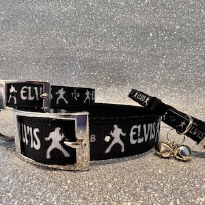 Elvis Taking Care of Business Dog Collar,  Elvis TCB  Cat Collar,