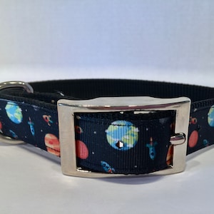 Collar de perro celestrial, Collar de perro Galaxy, Collar de perro espacial, Collar de perro de planetas, Collar de perro del espacio exterior,