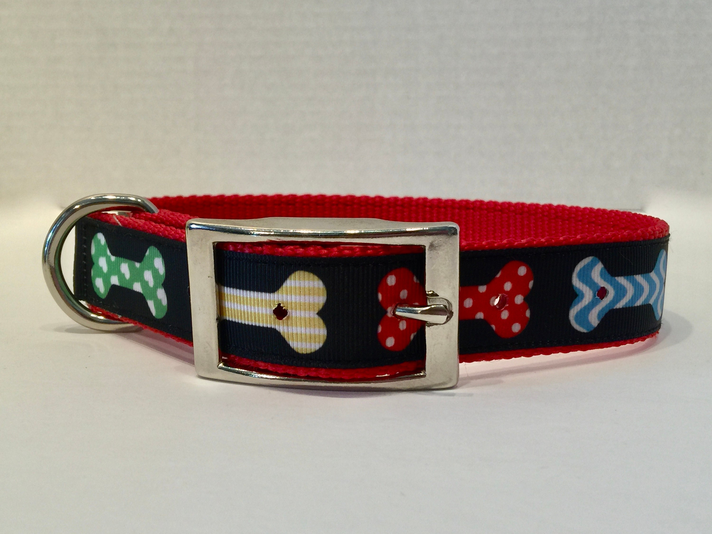 Dog Bone Collar Colorful Bone Collar Etsy UK