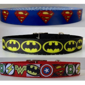 Cartoon Hero Cat & Dog Collar-Super Hero Collar-Breakaway Cat Collar