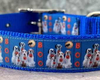 BOO Ghost Dog Collar, Halloween