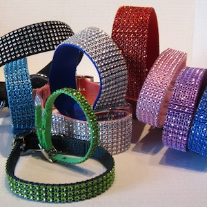 Hundhalsband med konstgjorda strass, Breakaway katthalsband