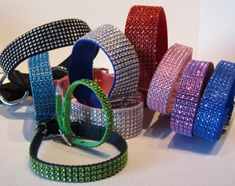 Faux Bling Collars-Cats and Dogs-Rhinestone Bling Cat and Dog Collar-Puppy Collar-Rhinestone Faux Diamond Collar-Fancy Pet Collar-Glitzy Pet