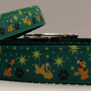 Cartoon Ribbon Dog Collar - Cartoon Dog Collar...Sm-Md-Lg Collars for Dogs - Matching Leashes and Key Fobs
