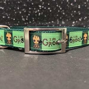 Groot Dog Collar, Groot Cat Breakaway Collar, Guardians of the Galaxy, I am Groot Dog Collar, I am Groot Cat Collar