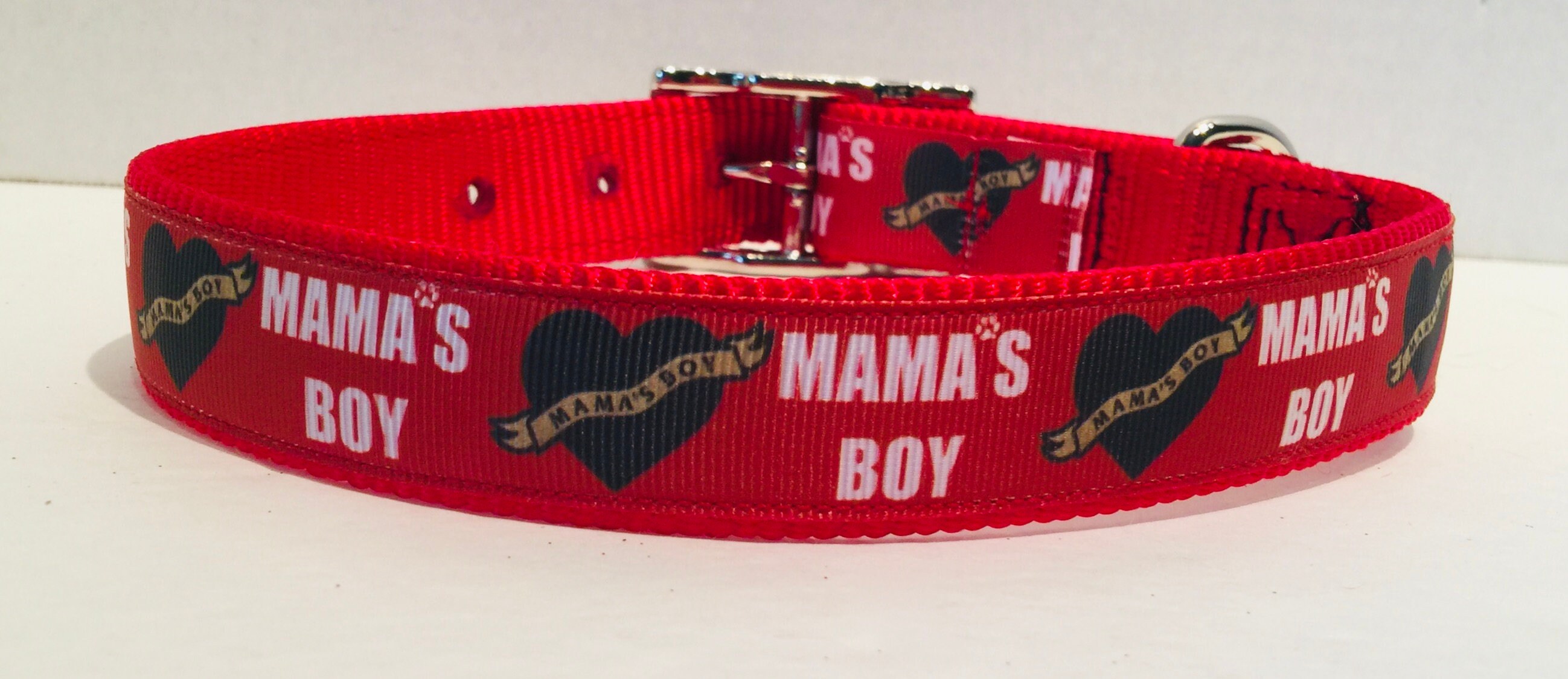 Mama's boy dog collar 2025