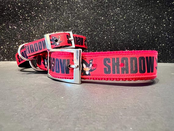 Shadow Dog Collar: Nylon Webbing With Grosgrain Ribbon