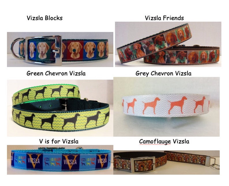 V is for Vizslavizsla Ribbon Dog Collarhungarian Etsy