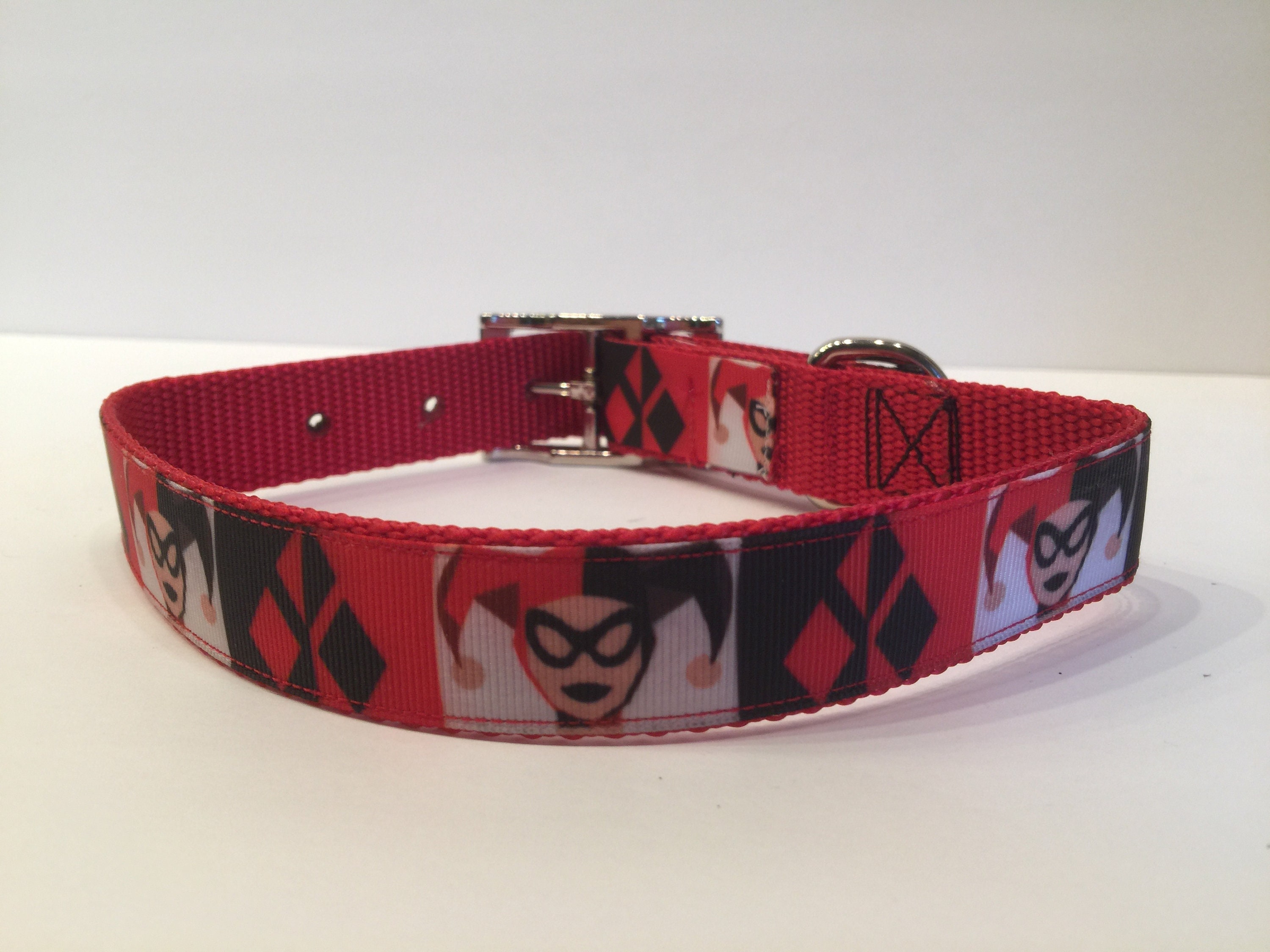 Harley Quinn Cat Breakaway Collar Harley Quinn Dog Collar Superhero Collar Etsy