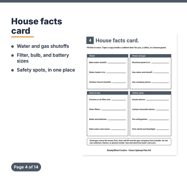 Home Maintenance Checklist Printable, Home Upkeep Planner, Seasonal Home Maintenance, House Binder, Appliance Log, New Homeowner imagen 4