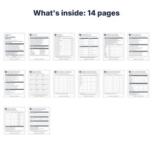 Home Maintenance Checklist Printable, Home Upkeep Planner, Seasonal Home Maintenance, House Binder, Appliance Log, New Homeowner imagen 2