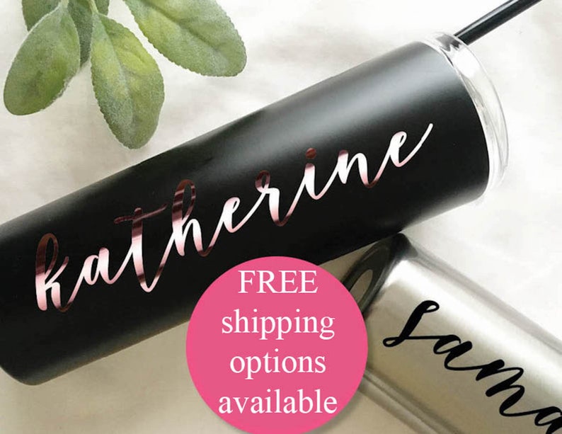 Wine tumbler decal Bridesmaid gift wine glass decal Yeti Etsy