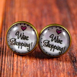 ワインスタッド、ワインイヤリング、ワインジュエリー、ワインポスト、ワイングラス、カクテルスタッド、カクテルイヤリング、ドリンクスタッド、アルコールスタッド