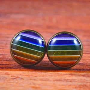 Rainbow Stud Earrings, Rainbow Jewelry, Rainbow Earrings, Pride Studs, Pride Earrings, Pride Jewelry, Pride Month, LGBT Studs, LGBT Jewelry