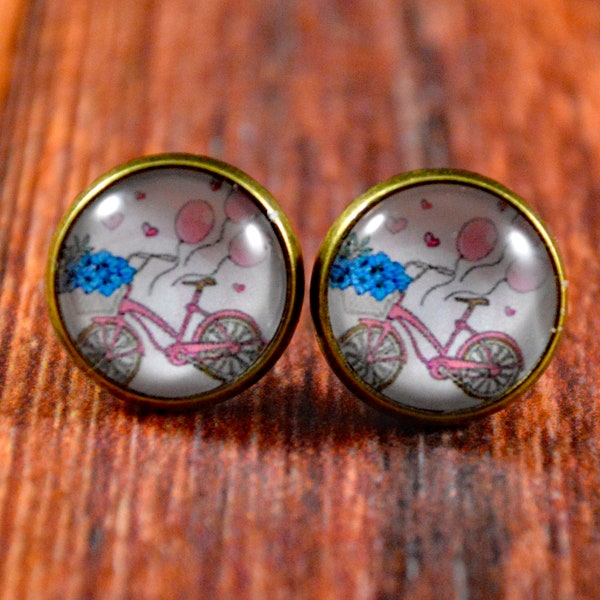 Bicycle Earrings Etsy