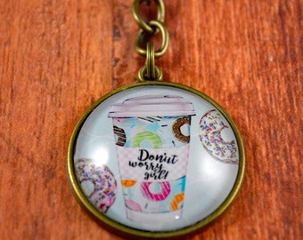 Coffee Key Chain, Coffee Key Ring, Coffee Bean Key Chain, Coffee Gift, Gift for Coffee Lovers, Coffee Accessories, Cute Coffee Key Ring