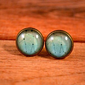 Astrology Earrings, Astrology Studs, Constellation Studs, Constellation Posts, Star Earrings, Star Studs, Sky Earrings, Sky Jewelry