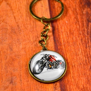 Motorcycle Key Chain, Motorcycle Gift, Cycle Key Ring, Biker Key Chain, Biker Key Ring, Biker Gift, Cool Biker Gift, Cool MotorCycle