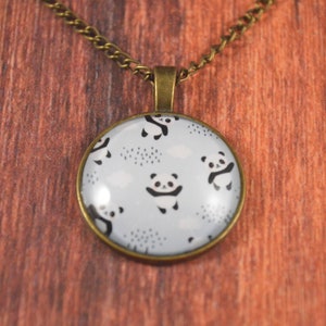 Panda Necklace, Panda Jewelry, Panda Gift, Cute Panda Necklace, Animal Jewelry, Animal Necklace, Panda Gift, Gift for Panda Lover