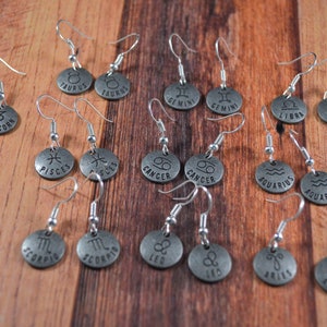Constellation Earrings, Zodiac Earrings, Zodiac Jewelry, Zodiac Gift, Celestial Earrings, Celestial Jewelry, Astrology Earrings