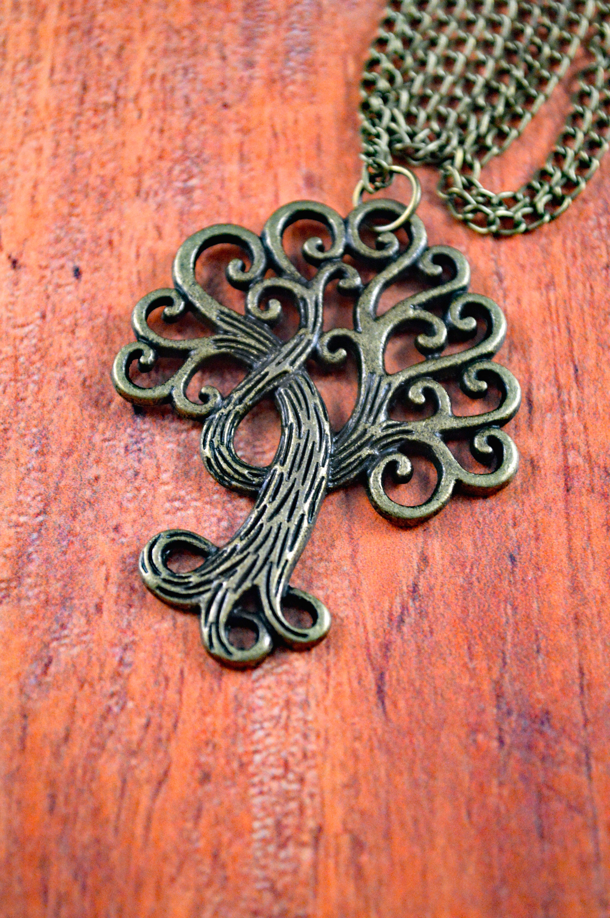 Tree Necklace Tree Jewelry Cute Tree Necklace Tree Gift Etsy UK